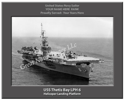 USS Thetis Bay LPH 6 Personalized Navy Ship Photo