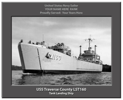 USS Traverse County LST 1160 Personalized Navy Ship Photo