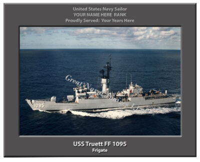 USS Truett FF 1095 Personalized Navy Shop Photo