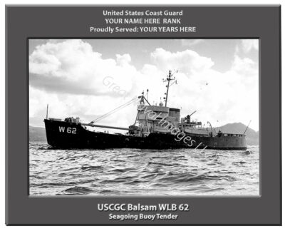 USCGC Balsam WLB 62 Personalized Coast Guard Cutter