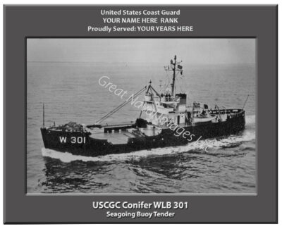 USCGC Conifer WLB 301 Personalized Coast Guard Cutter