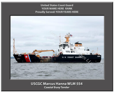 USCGC Marcus Hanna WLM 554 Personalized Coast Guard Cutter