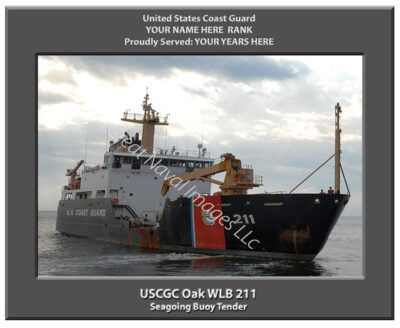 USCGC Oak WLB 211 Personalized Coast Guard Cutter