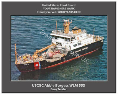 USCGC Abbie Burgess WLM 553 Personalized Coast Guard Cutter Print