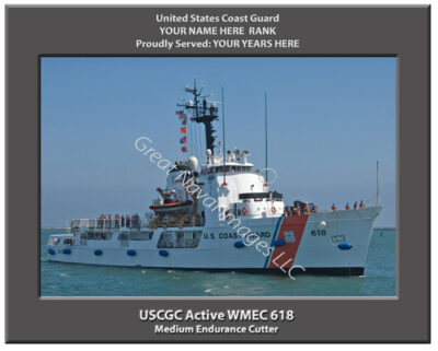 USCGC Active WMEC 618 Personalized Coast Guard Cutter Print