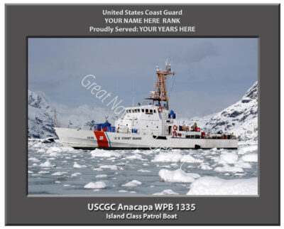USCGC Anacapa WPB 1335 Personalized Coast Guard Cutter Print