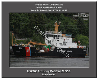 USCGC Anthony Petit WLM 558 Personalized Coast Guard Cutter Print