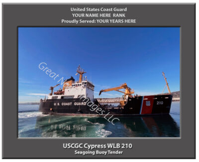 USCGC Cypress WLB 210 Personalized Coast Guard Cutter Print