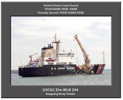USCGC Elm WLB 204 Personalized Coast Gurad Cutter Print