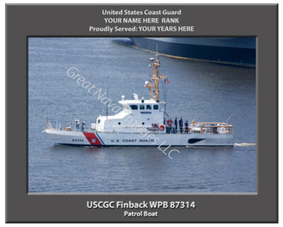 USCGC Finback WPB 87314 Personalized Coast Guard Cutter print