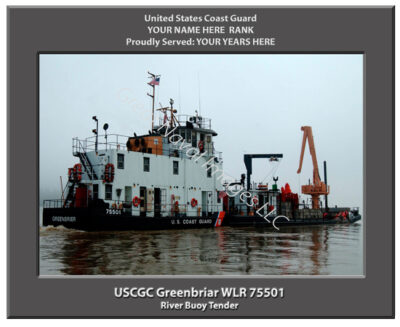 USCGC Greenbriar WLR 75501 Personalized Coast Guard Cutter Print