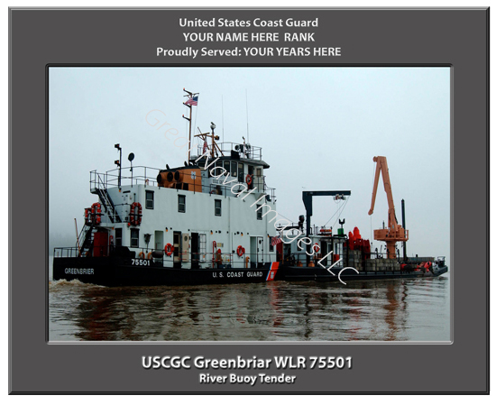 USCGC Greenbriar WLR 75501 Personalized Coast Guard Cutter Print