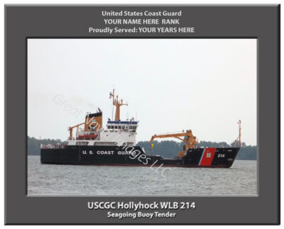 USCGC Hollyhock WLB 214 Personalized Coast Guard Cutter Photo