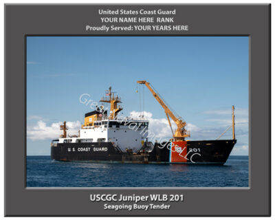 USCGC Juniper WLB 201 Personalized Coast Guard Cutter Print