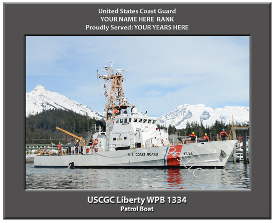 USCGC Liberty WPB 1334 Personalized Coast Guard Cutter Print