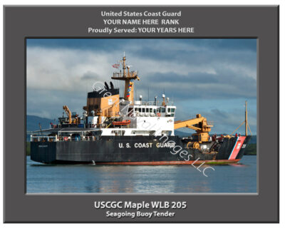 USCGC Maple WLB 205 Personalized Coast Guard Cutter Print
