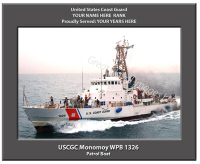 USCGC Monomoy WPB 1326 Personalized Coast Guard Photo