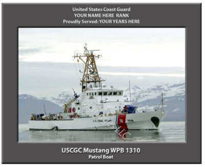 USCGC Mustang WPB 1310 Personalized Coast Guard Photo