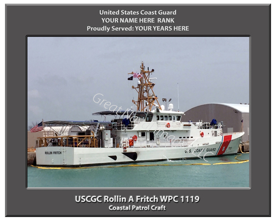 USCGC Rollin E Fritch WPC 1119 Personalized Coast Guard Photo