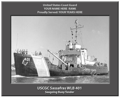 USCGC Sassafras WLB 401 Personalized Coast Guard Photo