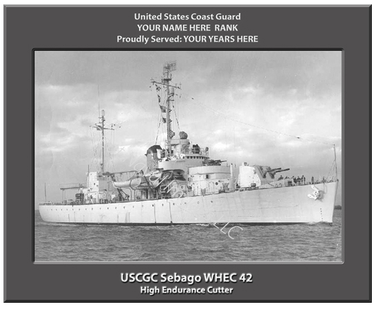 USCGC Sebago WHEC 42 Personalized Coast Guard Cutter Photo
