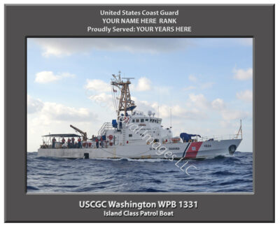USCGC Washington WPB 1331 Personalized Coast Guard Photo