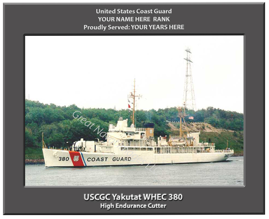 USCGC Yakutat WHEC 380 Personalized Coast Guard Cutter Print