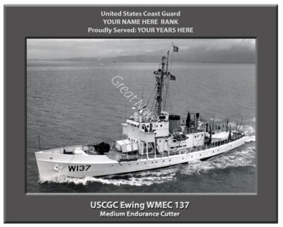 USCGC Ewing WMEC 137 Personalized Cutter Photo