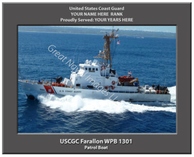 USCGC Farallon WPB 1301 Personalized Cutter Photo