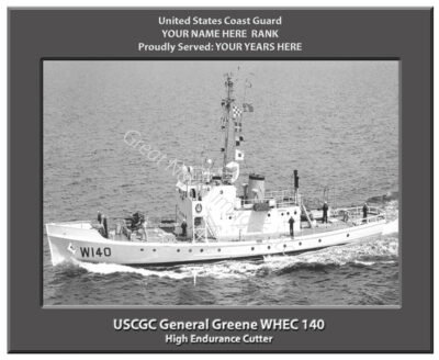 USCGC General Greene WHEC 140 Personalized Cutter Photo