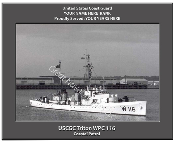 USCGC Triton WPC 116 Personalized Cutter Photo
