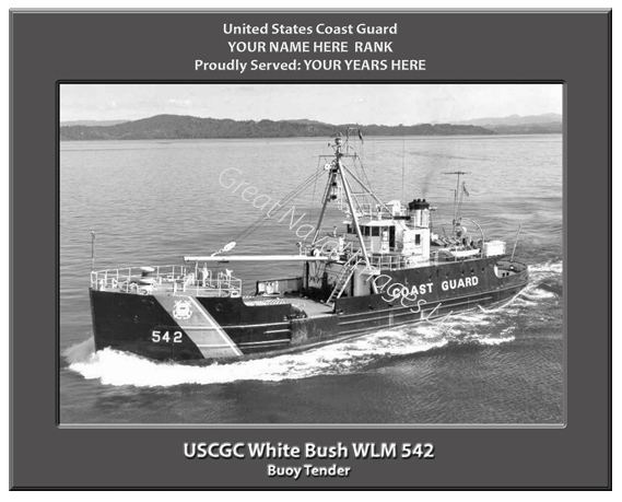 USCGC White Bush WLM 542 Personalized Cutter Photo