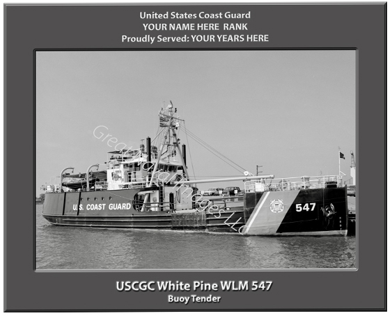 USCGC White Pine WLM 547 Personalized Cutter Photo