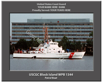 USCGC Block Island WPB 1344 Personalized Cutter Photo