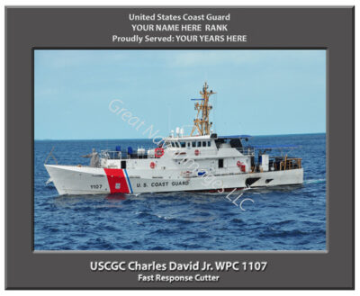 USCGC Charles David Jr WPC 1107 Personalized Cutter Photo