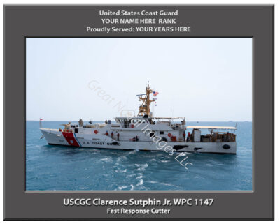 USCGC Clarence Sutphin Jr WPC 1147 Personalized Cutter Photo