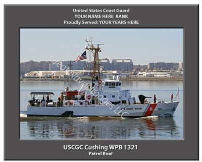 USCGC Cushing WPB 1321 Personalized Cutter Photo