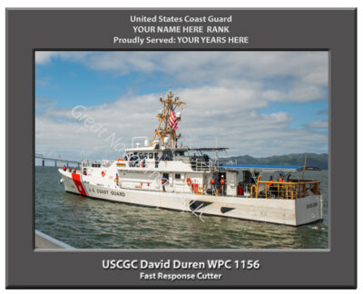 USCGC David Duren WPC 1156 Personalized Cutter Photo