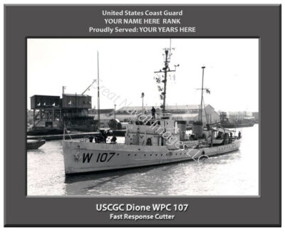 USCGC Dione WPC 107 Personalized Cutter Photo