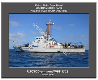 USCGC Drummond WPB 1323 Personalized Cutter Photo