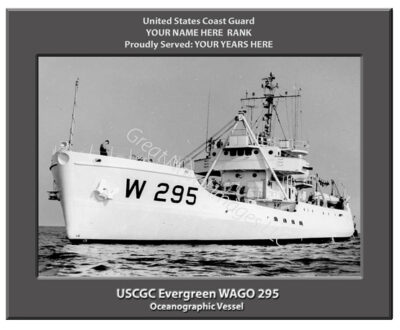 USCGC Evergreen WAGO 295 Personalized Cutter Photo