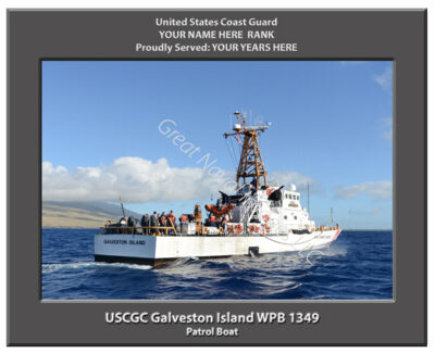 USCGC Galveston Island WPB 1349 Personalized Cutter Photo