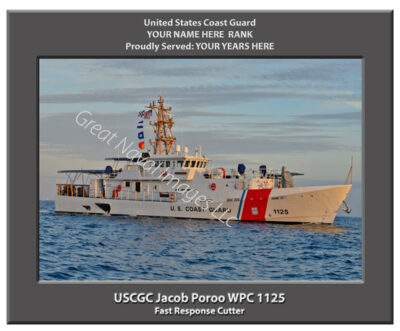USCGC Jacob Poroo WPC 1125 Personalized Cutter Photo