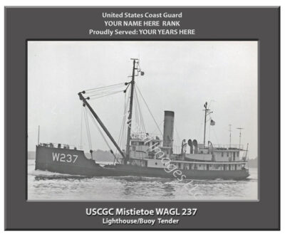 USCGC Mistletoe WAGL 237 Personalized Cutter Photo