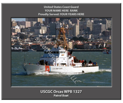 USCGC Orcas WPB 1327 Personalized Cutter Photo