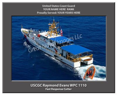 USCGC Raymond Evans WPC 1110 Personalized Cutter Photo