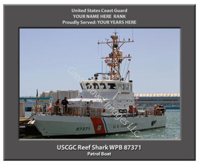 USCGC Reef Shark WPB 77371 Personalized Cutter Photo