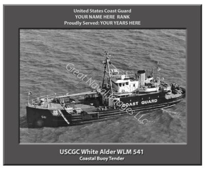 USCGC White Alder WLM 541 Personalized Cutter Photo