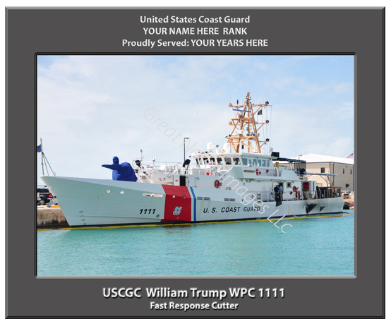 USCGC William Trump WPC 1111 Personalized Cutter Photo
