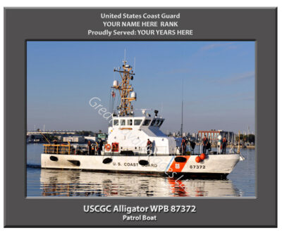 USCGC Alligator WPB 87372 Personalized Cutter Photo